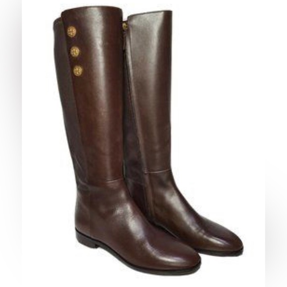 Tory Burch Shoes - Tory Burch Naomi Tall Boots Chocolate Brown Size 7